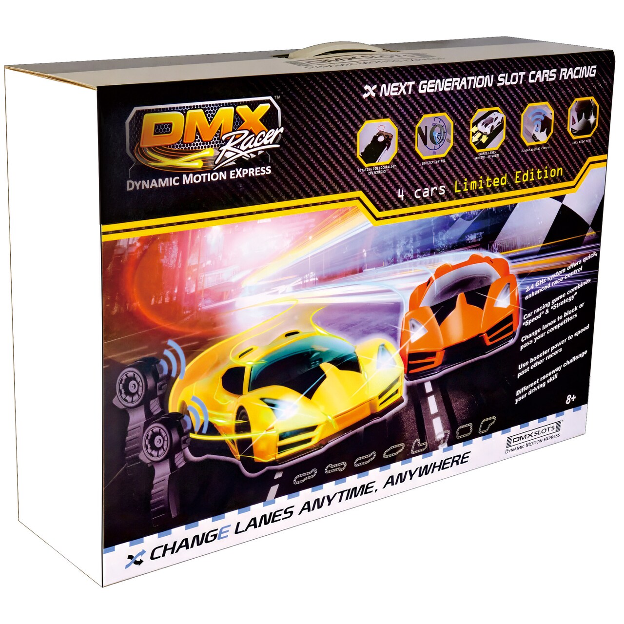 DMXSLOTS DMX Exclusive Revolutionary Pro Slot Car Racing Package